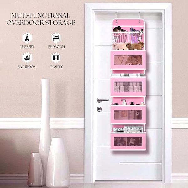 Giraffe Creation Over Door Organizer with 4 Large Capacity Pockets